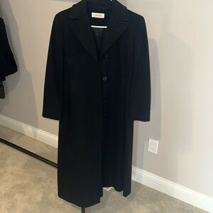 Women’s Calvin Klein Ankle Length Peacoat, Black Size 2